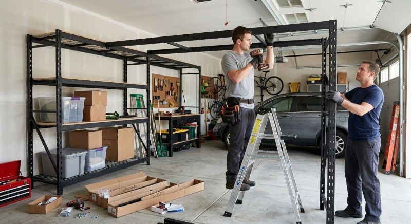 Garage Tool Rack Installation in Greensboro, NC