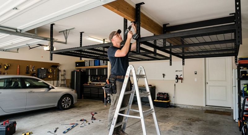 Garage Tool Rack Installation in Greensboro, NC