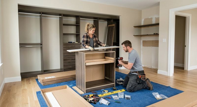 Mudroom Closet Installation in Greensboro, NC